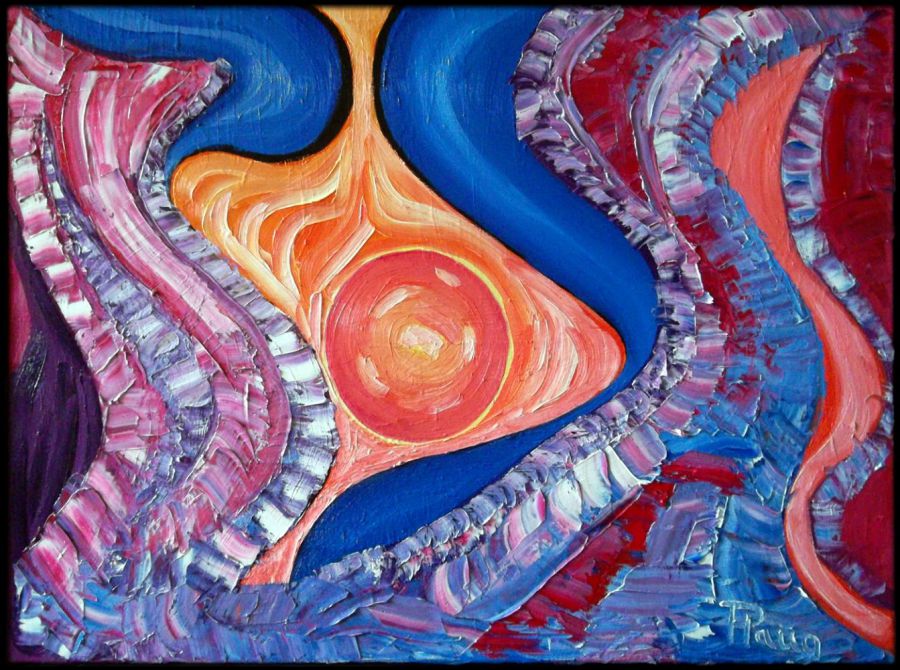 48 Symfoni 80x60cm. olie pris 3.800,-